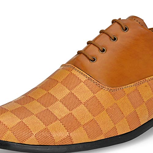 Image of Centrino Mens Formal Shoes|Elegant Lace Up Derby for Business & Casual Wear | Premium Craftsmanship for a Stylish & Sophisticated Look | Cushioned Insole for All-Day Comfort & Support (3401)