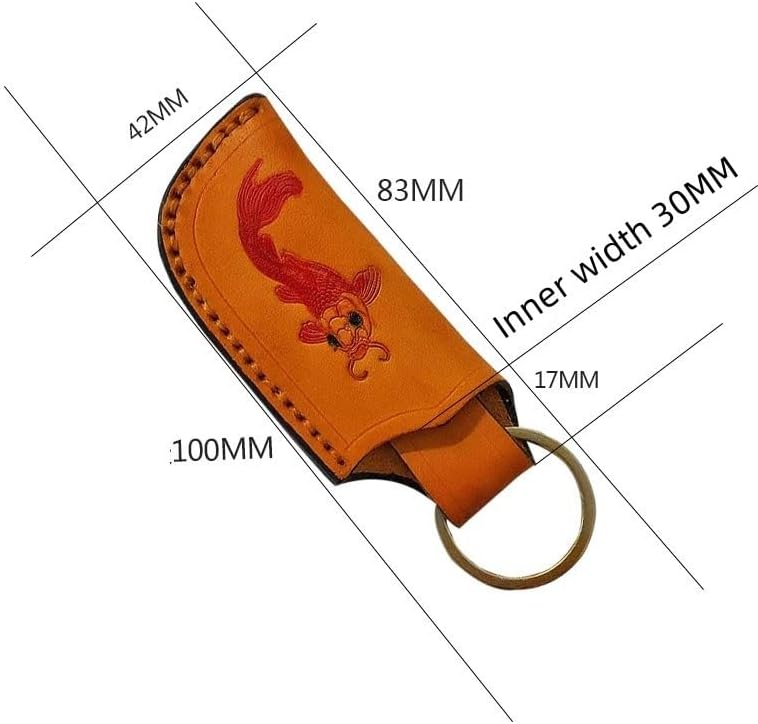 1PC Knife Sheath, Cowhide Leather Protective Cover with Belt Loop Fits for Outdoor Camping