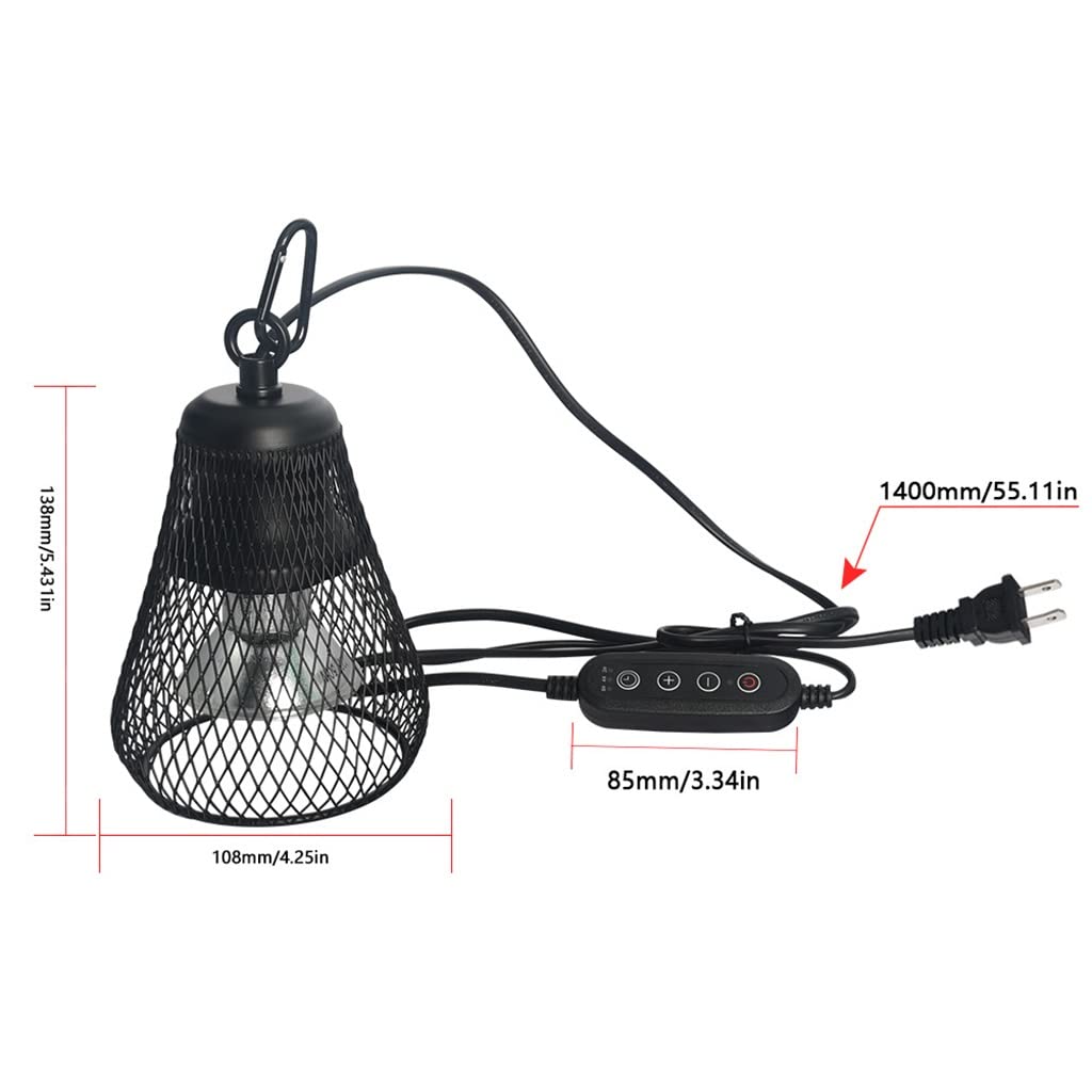 Lampada Termica per Rettili, Protezione del Riscaldatore per Rettili, Coperture del Cappuccio della Lampada a Cupola per Lucertole, Serpenti, Anfibi, Piante (Color : 2pcs)