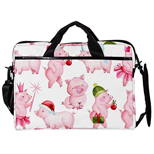 Protégez votre ordinateur 14-15.4 pouces avec ce sac rose à bandoulière étanche