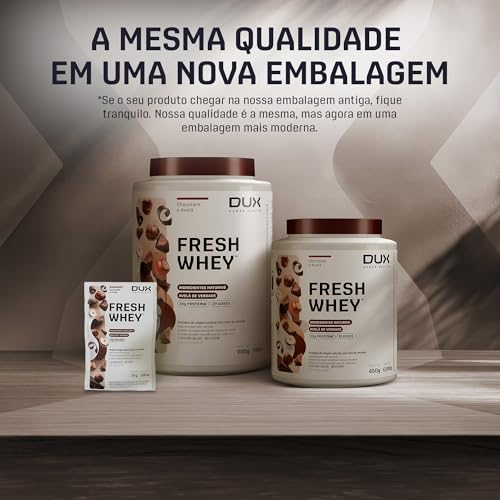 Whey Protein FreshWhey 900g + Coqueteleira Dux Nutrition (Chocolate e Avelã)