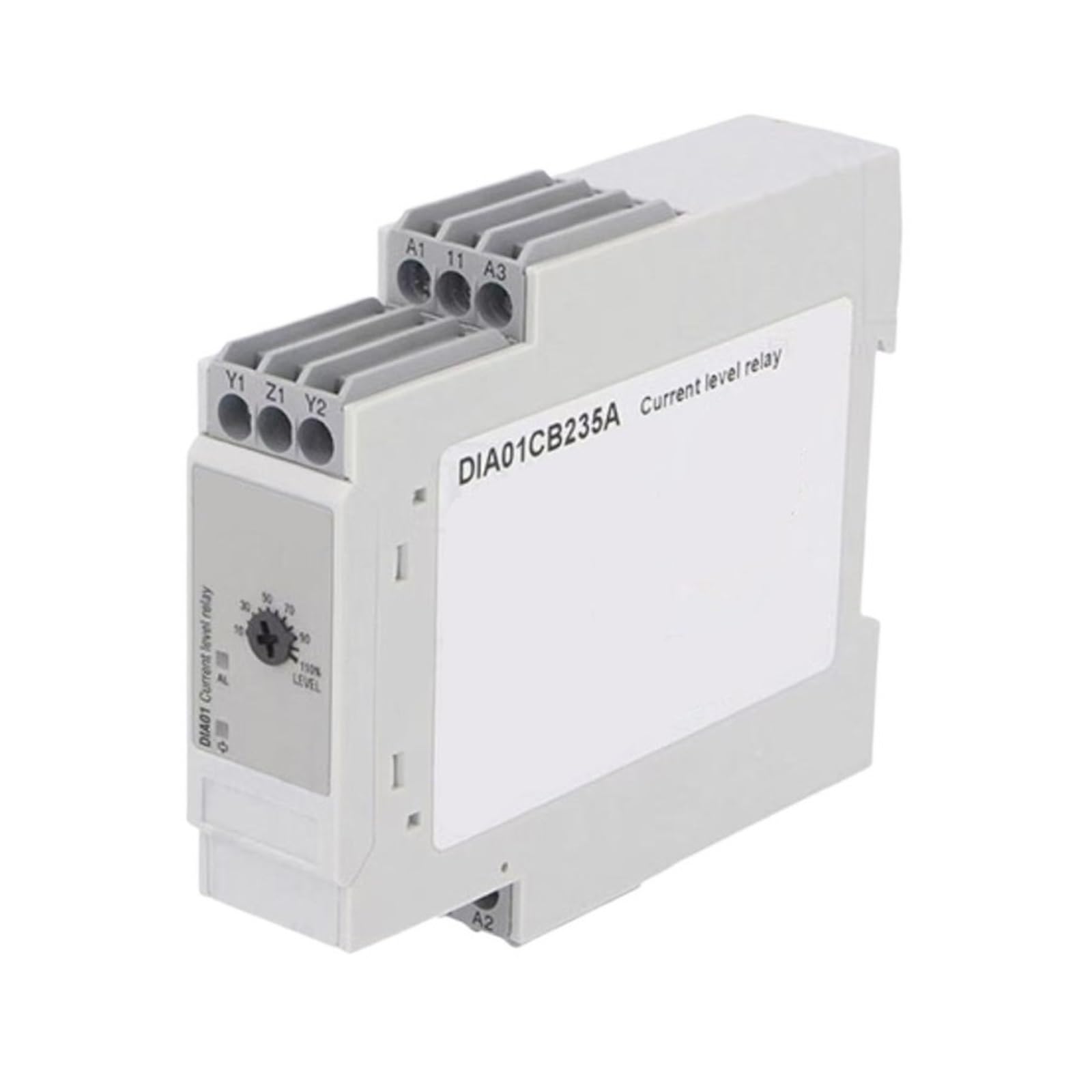 Relè di monitoraggio sovracorrente monofase DIA01CB235A, 0,5-5 A CA/CC, 115-230 V CA, relè di protezione sovracorrente motore
