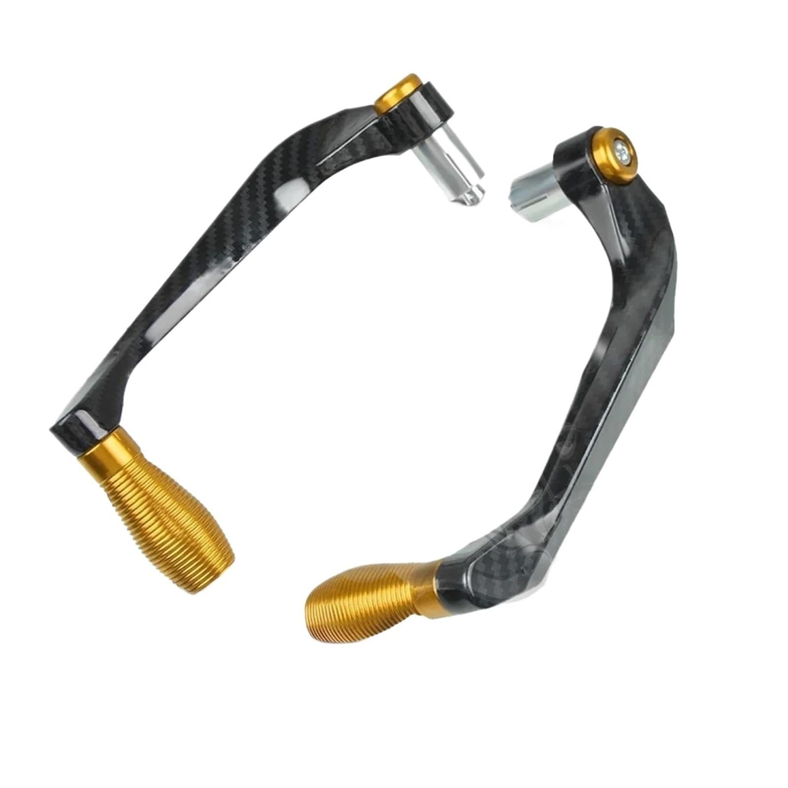 REOKIP for Ninja 250R 300 400 650R 1000 ZX10R ER6N Z750 Z800 Z900 Motorcycle Handlebar Brake Clutch Lever Guard Protector (Gold)