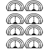 PRETYZOOM Hat Brim Bender Tool Set 8Pcs Portable Plastic for Baseball Caps Visor Hats Diy Fitted Hat Brim Shaper Efficient Former for Shaping