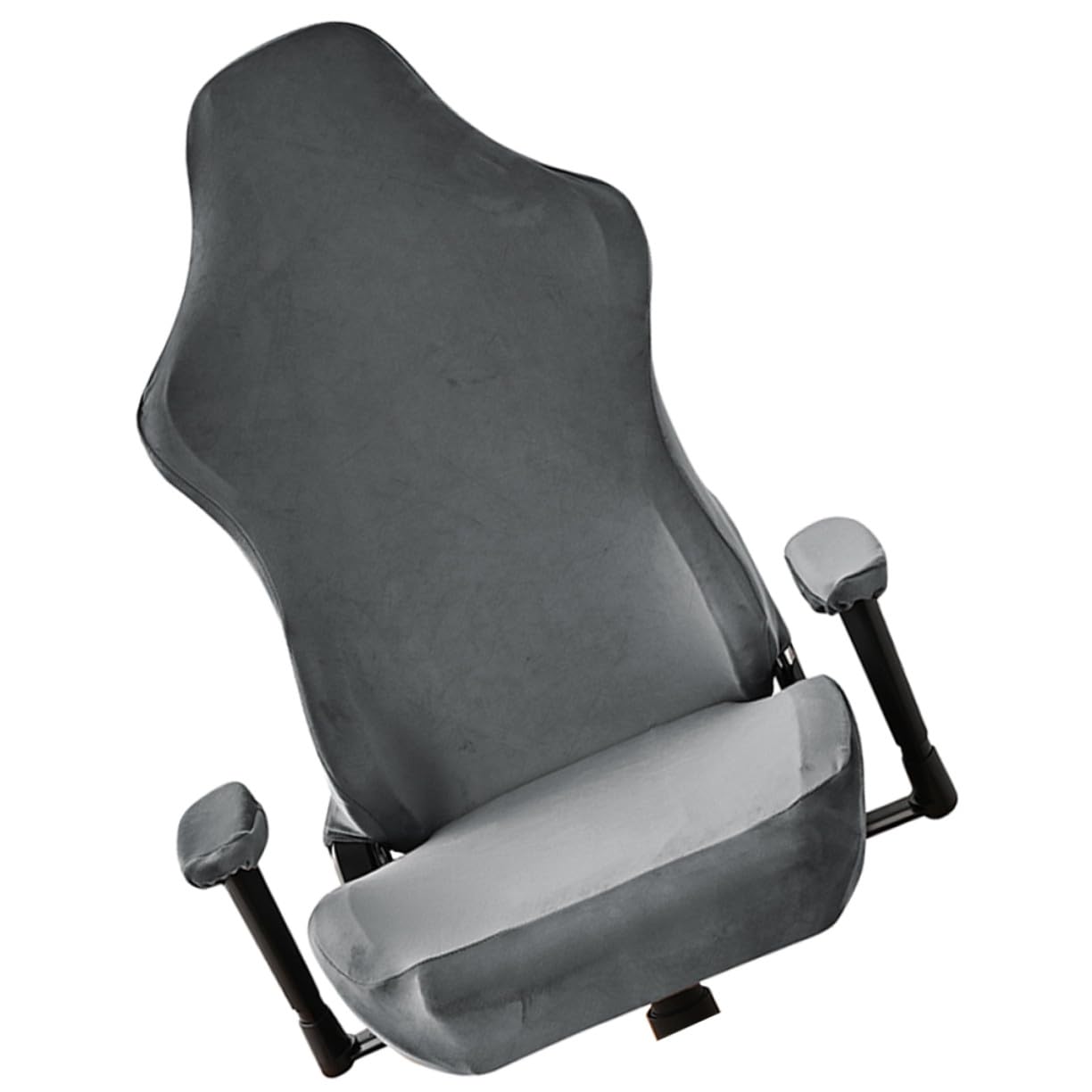 Housse fauteuil gaming velours pour le bureau et salle informatique
