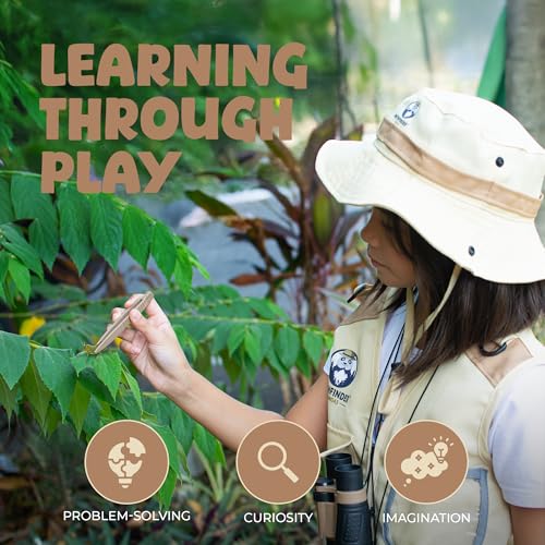 Image of Kids Explorer Kit with Safari Vest & Hat for 3-7 Year Old Boys & Girls | Cute Dress-Up Zookeeper Costume & Safari Costume for Boys & Girls - Included Adventure Guide & Scavenger Hunt