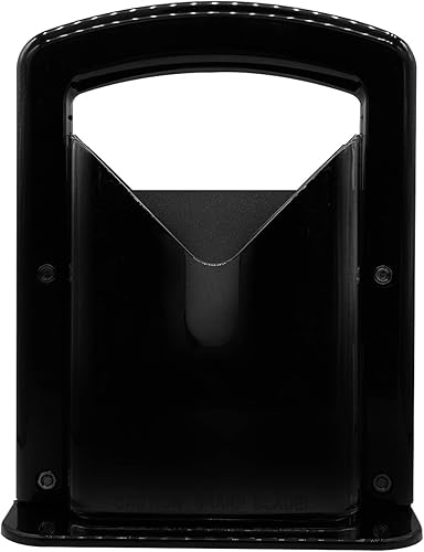 Cortador de bagel, mango de seguridad, cortador de bagel acero inoxidable (negro)