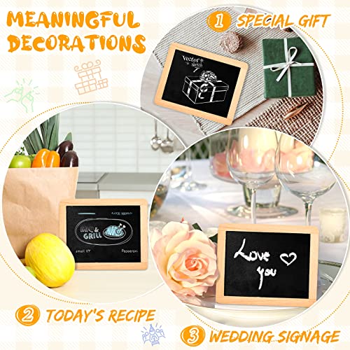 Small Slate Chalkboard Mini Chalk Board Small Chalkboard With Frames Mini Chalkboard Signs School Supplies For Classroom Party Home Office Wedding Birthday Decoration, 5 X 4 Inch (24 Pcs) #TOP3