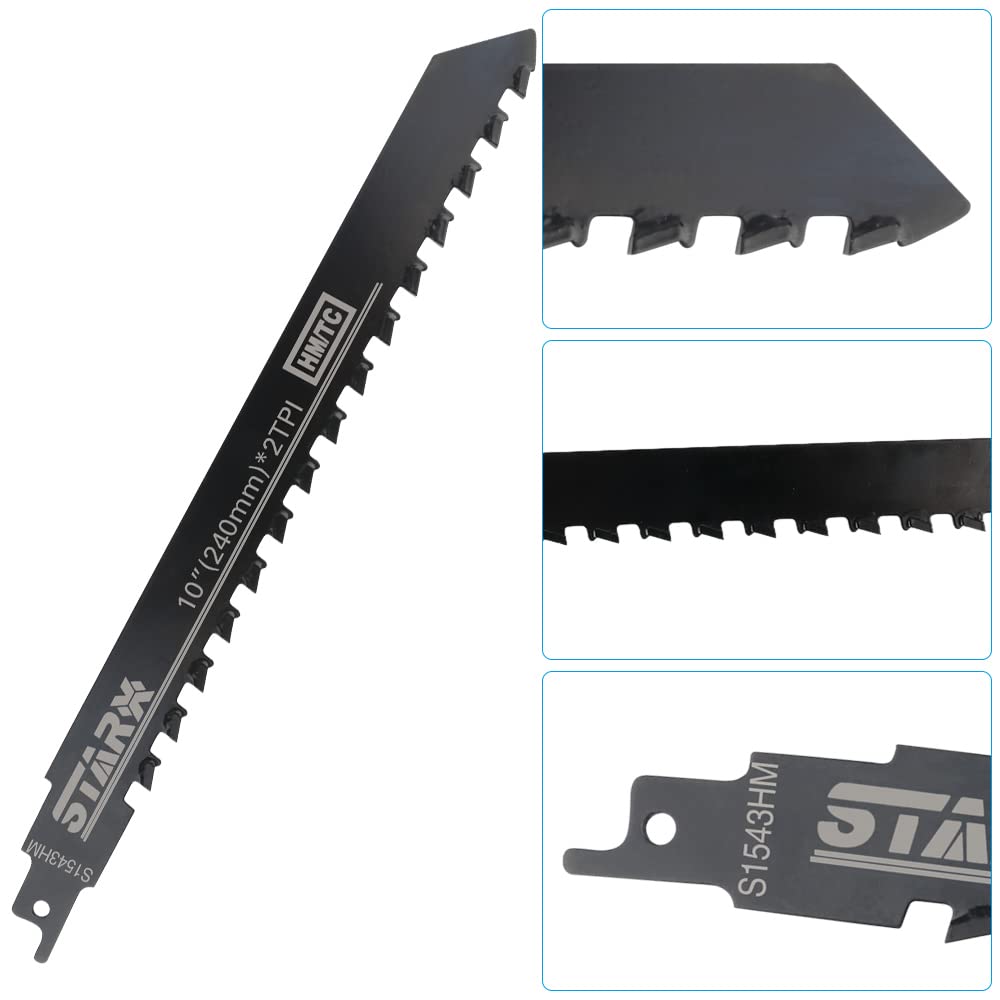 12 Lame Per Sega A Gattuccio - Tagliano Legno E Metallo, HSS E Cr-V, Compatibili Con DeWalt, Bosch, Makita E Altri - Foto 5