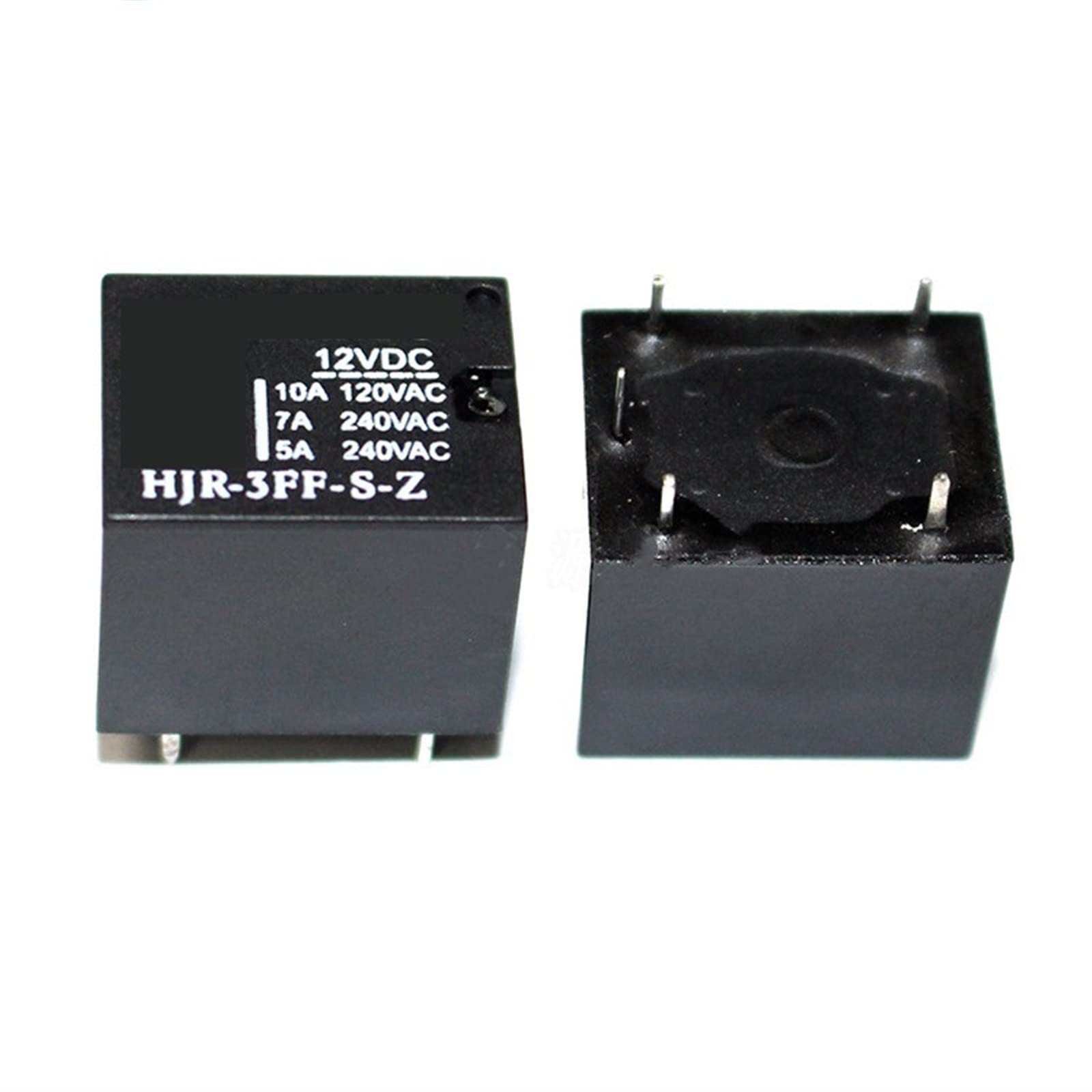 GJZIFGFWQ 10Pcs Relay HJR-3FF-S-Z 5VDC 12VDC 24VDC HJR 3FF S Z 5V HJR-3FF-S-Z-12V 10A 5PIN(HJR-3FF-S-Z 12VDC)