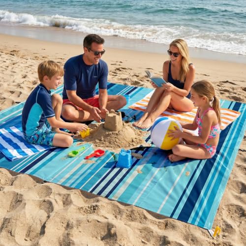 Beach Blanket Beach Mat Waterproof Picnic Camping Mat 79"x79" - image 7