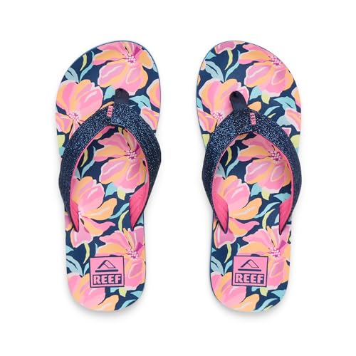 Image of REEF Girls Kids Ahi Beach Flip Flop, Soft Cushion Footbed, Water Friendly