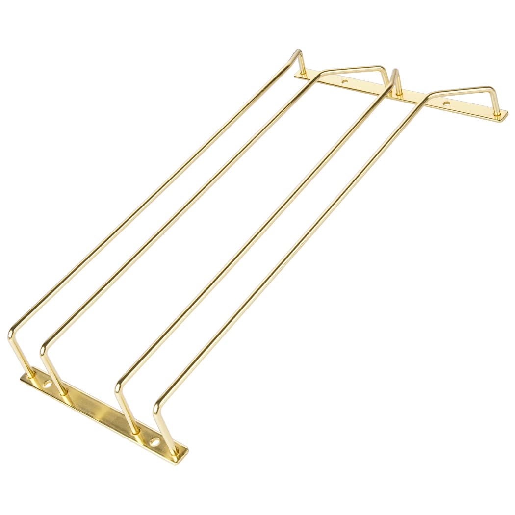 Set 4 Porta Calici Sottopensile In Acciaio Cromato - Appendibicchieri Da Bar E Cucina Con Viti E Tasselli - Foto 10