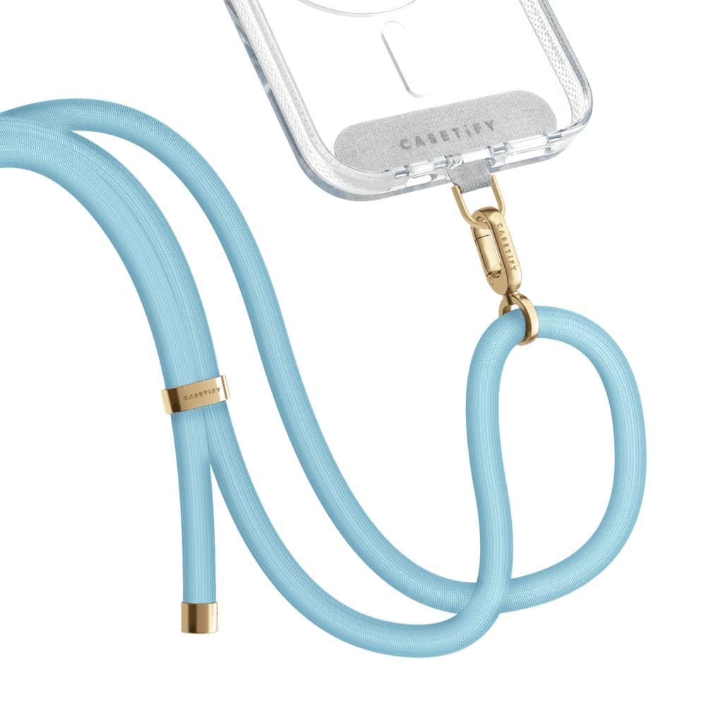 CASETIFY × WDS SEA PHONE SLING Amazon.com: CASETiFY 8mm Rope Cross-body Strap with Card - Blue