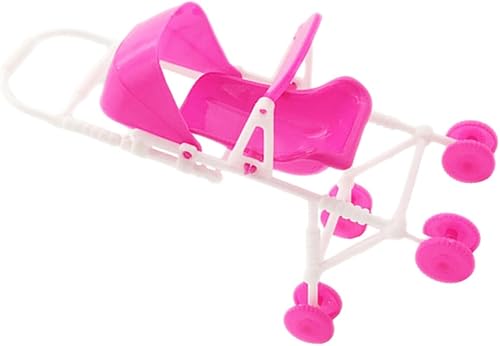 FELTECHELECTR Cochecito mini casa de muñecas, casas de muñecas, juguetes de juguete, adorno de coche, accesorios para decoración de casa de muñecas,