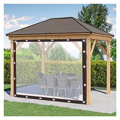 WBBML Cortinas Impermeables, Toldo Transparente Exterior, 0.12mm Lona Transparente Impermeable for...