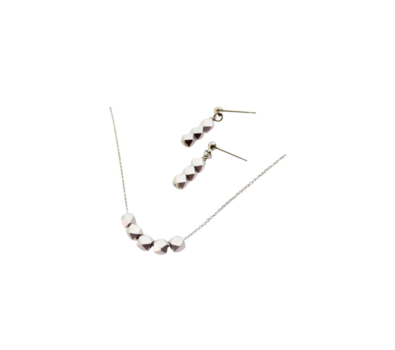 Amazon | [ナオットジュエリー] Metal Line Pierce ＆ Necklace