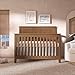 évolur Oakley 5-in-1 Convertible Full-Size Baby Crib in Hickory, GreenGuard Gold & JPMA, 3 Mattress Heights, Converts to Toddler, Day & Full-Size Bed, 3 Mattress Heights Safe Stylish Nursery
