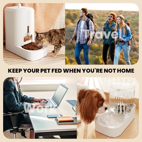 JUNSPOW Automatic Cat Feeder & Water Dispenser Set (Bowl not Included) by JUNSPOW - Used condition - Image 7