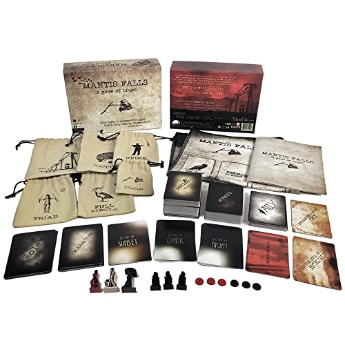 Distant Rabbit Games MFR2021DR Mantis Falls Board Game | Hidden Traitor Strategy Card Game For 2-3 Players thumb #5