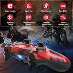 Hiyuky 2 Pack Wireless Controller Compatible with PS4/Slim/Pro/PC with 3.5mm Audio Jack/Dual Vibration/Motion Control/Touch Pad - Image 5