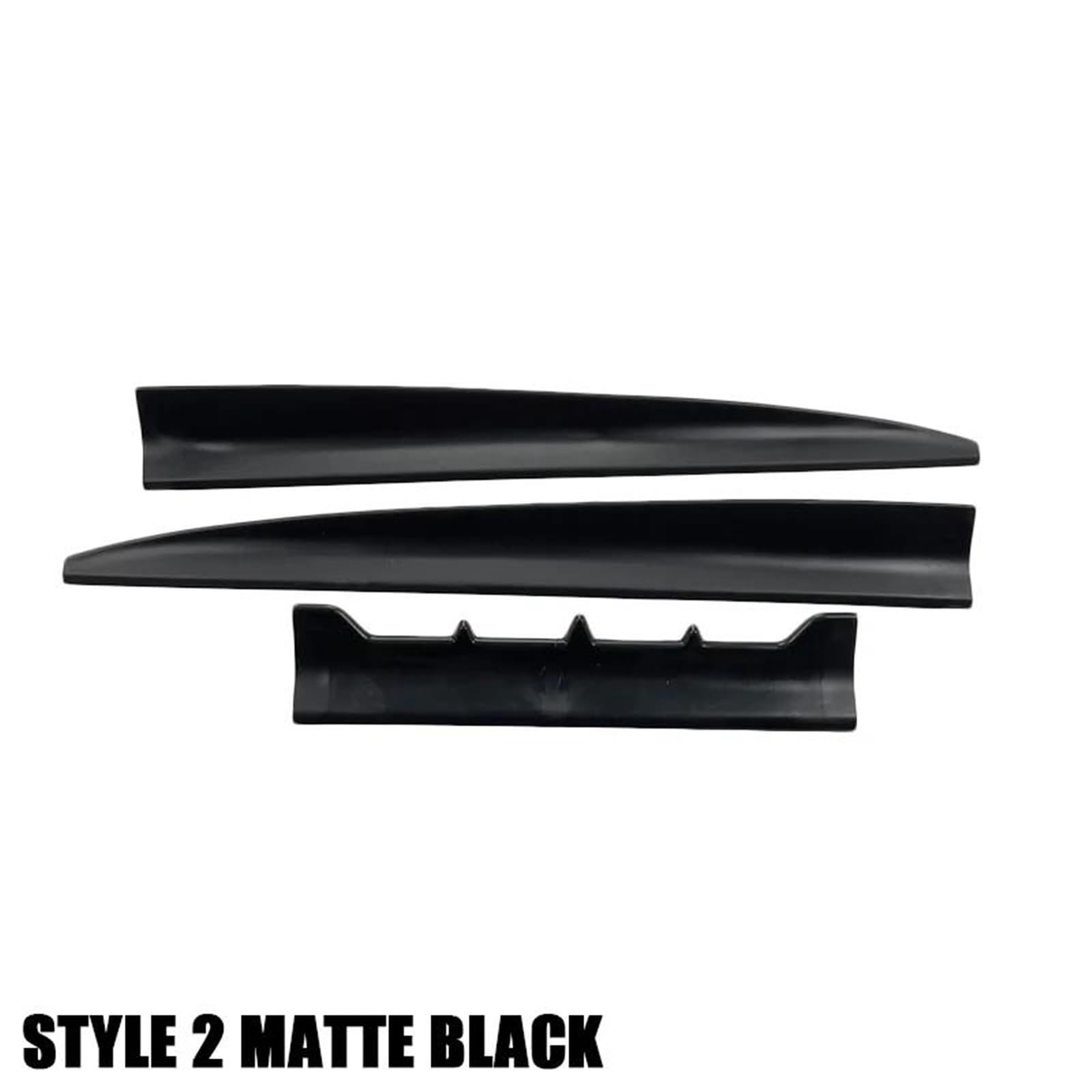 Spoiler Bagagliaio Accessori Per A4 B8 2003-2013 Spoiler Lip | Coperchio alare spoiler bagagliaio posteriore auto lunghezza fai da te 3 pezzi plastica morbida nera opaca(Sty2 Matt Black)