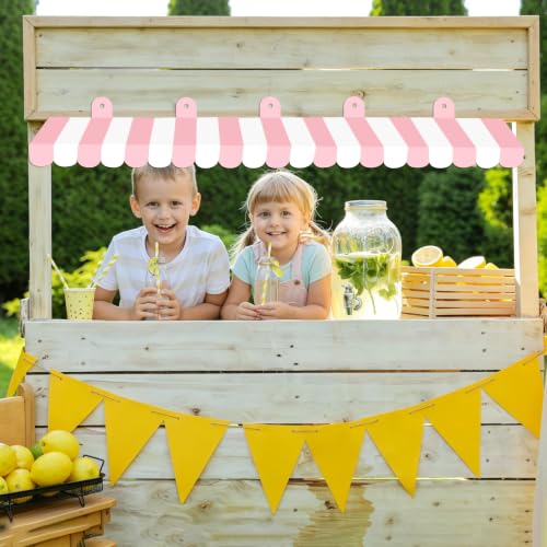 Image of 2 Pieces Circus Awnings Decoration, 3D Carnival Tent Striped Awning Wall Decorations for Carnival Circus Theme Party, Carnival Stand, Party Favors Supplies
