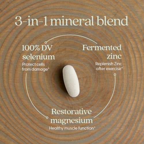 New Chapter Magnesium-Selenium-Zinc Supplement, 325 mg Magnesium in One-Daily Tablet for Active Bodies, Bounce Back After Exercise with Muscle Support Minerals + Hydrating Electrolytes, 30 Count - Image 5