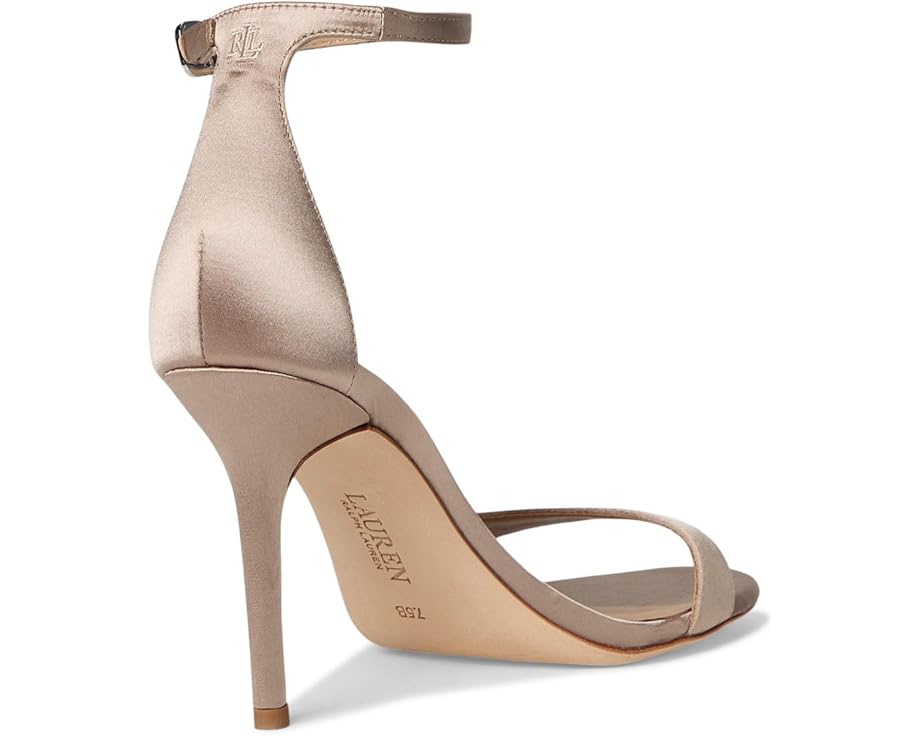 Lauren Ralph Lauren Allie Pave-Buckle Satin Sandals - Back View
