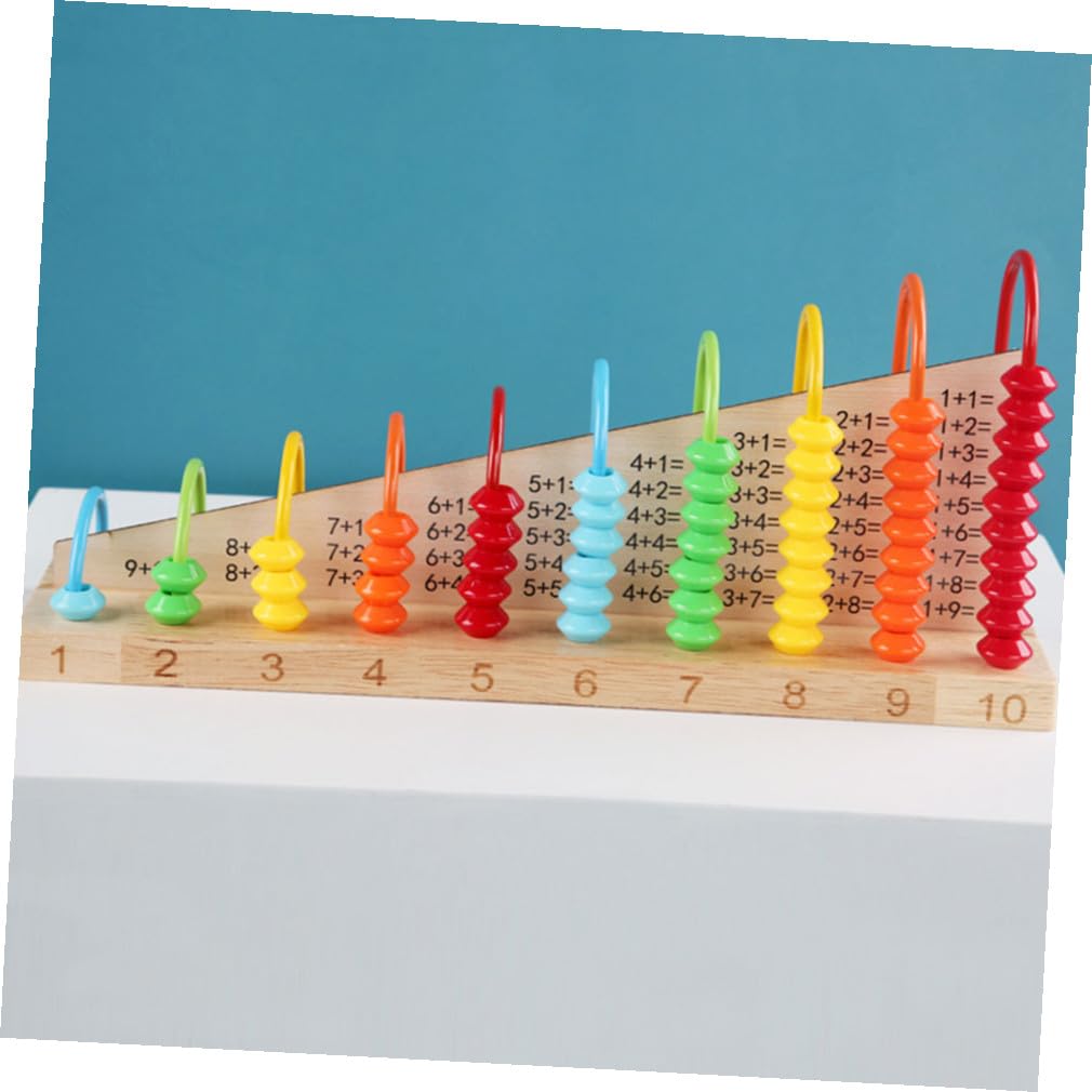 Gatuida Ábaco Educativo y Juguete Cognitivo para Niños, Material Didáctico Compacto Cuentas Coloridas, Herramienta de Conteo, Entrenamiento Mental en Casa y Escuela