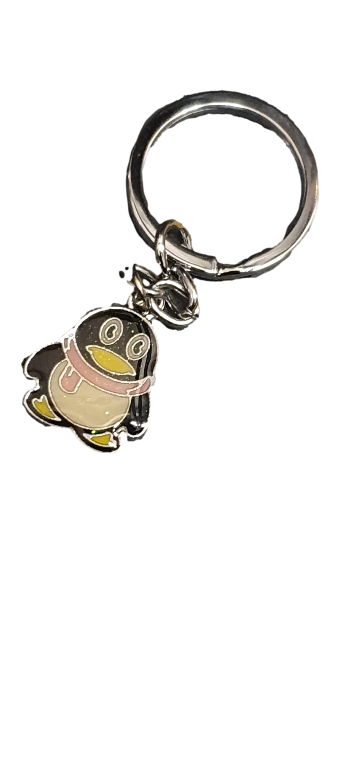 Fat-catz-copy-catz Animated Penguin Enamel Metal Keyring