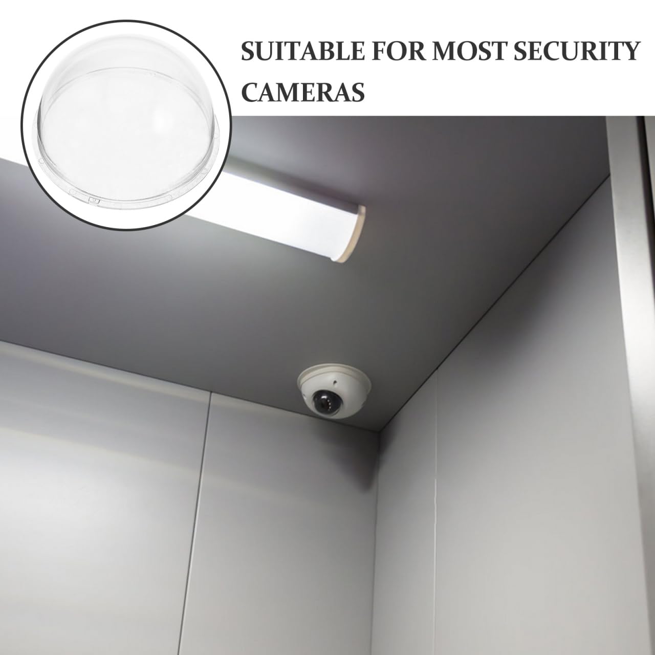 Angoily Couverture De Caméra De Sécurité Dôme Transparent 3.1 Pouces Protection Extérieure Et Intérieure Étui Résistant À La Pluie pour Caméra De Surveillance 8.5 X 8.5 X 1.8 Pouces