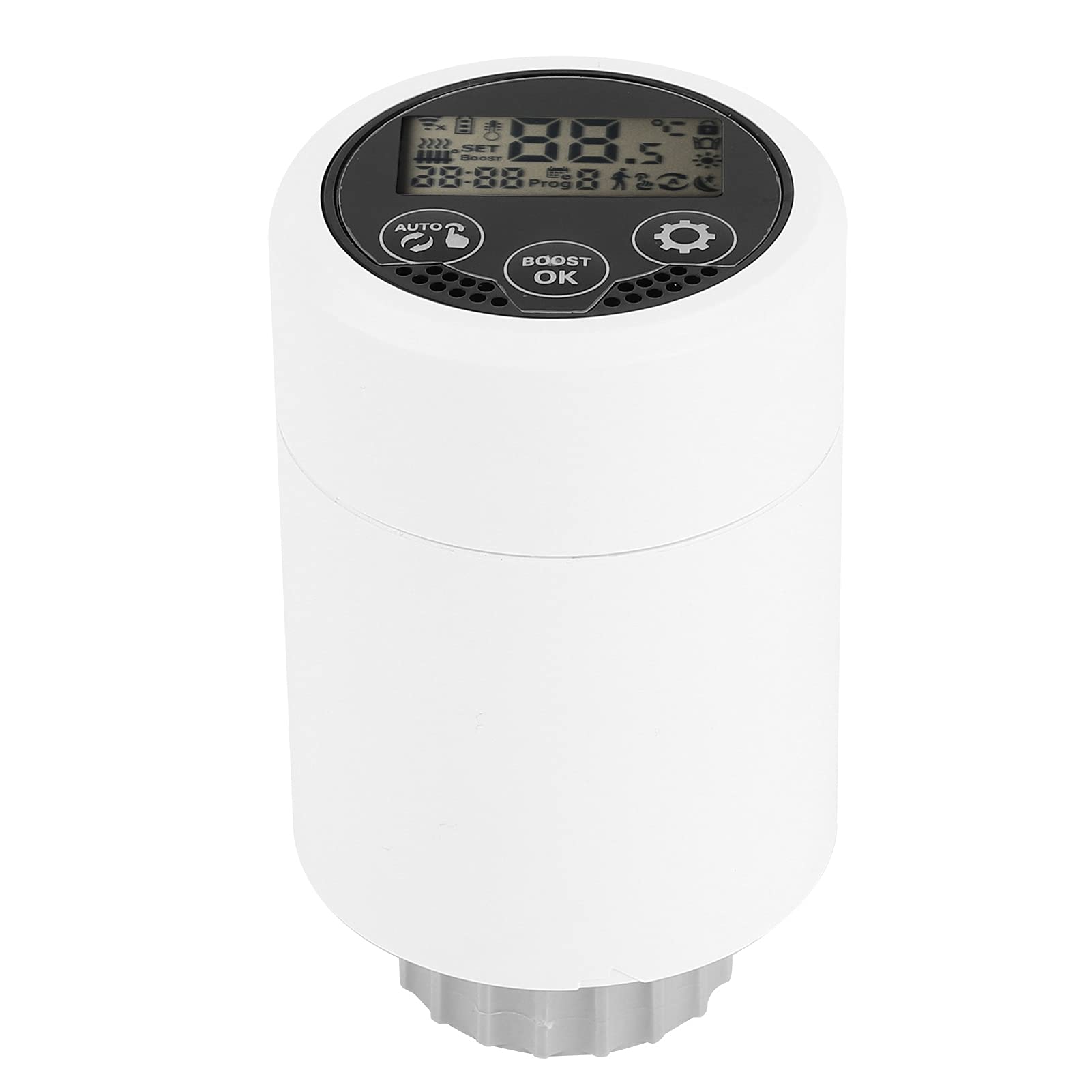 Testina termostatica collegata, testina termostatica per radiatore, termostato intelligente per termosifoni, controllo tramite app mobile, regolazione della temperatura
