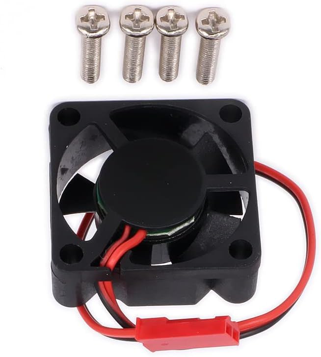 MACHSWON 5-7V 30mm Heatsink Motor Cooling Fan Cooling Fan Universal Heat Sink with JST Plug for 1:10 RC Car Boat HSP HPI Wltoys Himoto Tamiya - Image 2