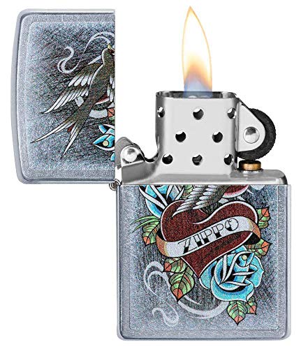 Zippo Vintage Tattoo Street Chrome Encendedor miniatura 3