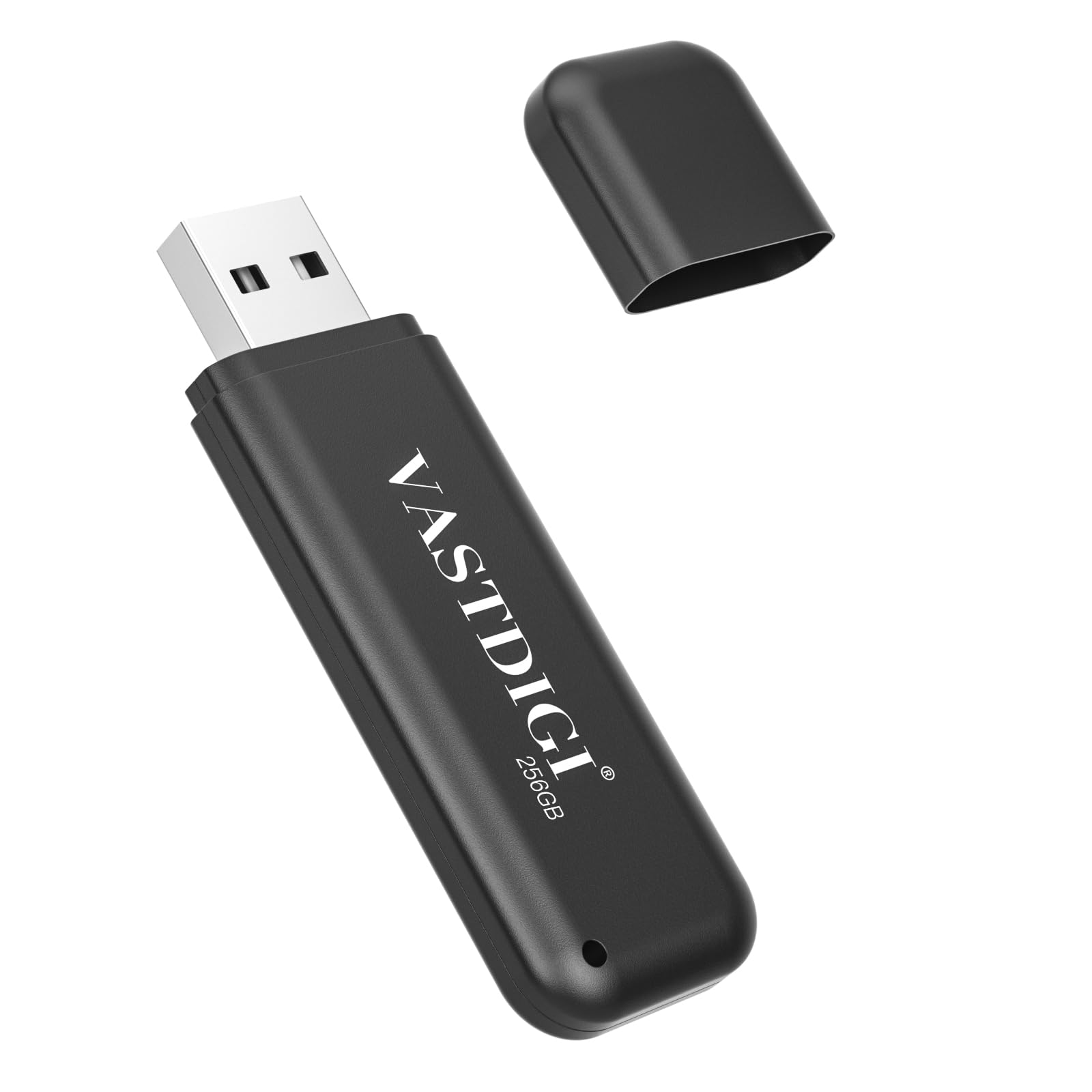VASTDIGI 256GB USBメモリ フラッシュドライブ 小型 軽量 超高速データ転送 大容量 読取り最大15MB/s キャップ式 USBメモリースティック データ転送 Windows PCに対応