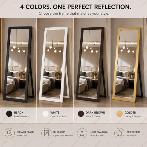 kaevion Cheval 5 Feet Full Length Mirror Brown - Image 6