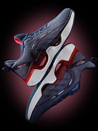 Image of ASIAN Men's TWINSPRING-02 Sports Running Shoes with Ultra Bounce,Twinspring Technology Lightweight TPU & TPR Sole with Memory Foam Insole Casual Sneaker Shoes for Men's