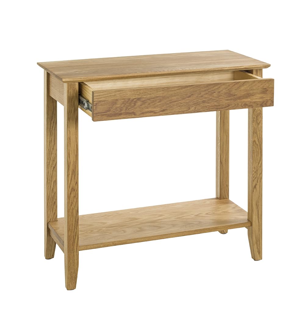 HAKU Console chêne, Bois Massif - Dim.: L 75 cm x H 75 cm x P 35 cm, Style: Traditional