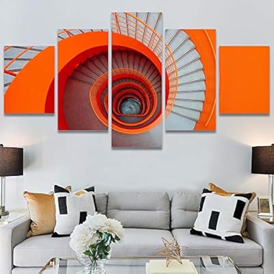 SIGNWIN 5 Panel Canvas Wall Art Modern Art...