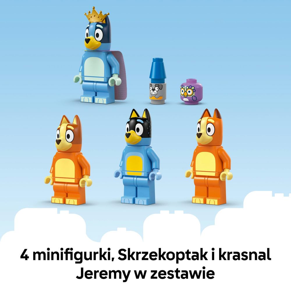 LEGO Blue Dom rodzinny Blue 11203 | Zabawkowy domek, dla 4-latka, prezent dla dziewczynki i chłopca, zestaw klocków dla dzieci, 382 elementy