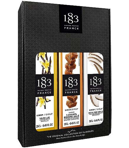 Image of 1883 Vanilla, Salted Caramel, Coconut Syrup - The Original Collection of Flavours Gift Set - 8.45 Fl Oz (Pack of 3)