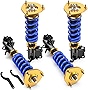 MOSTPLUS Coilovers Struts Compatible for E90 E100 E110 AE92 AE101 AE111 1988-1999 Toyota Corolla Adjustable Height Suspensions Shock Struts (Set of 4)
