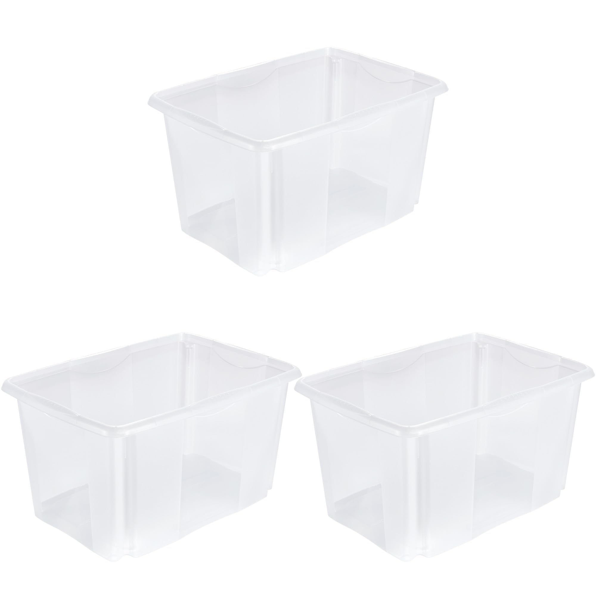 Emil 45L keeeper boîte rangement plastique grand volume bac de stockage maison