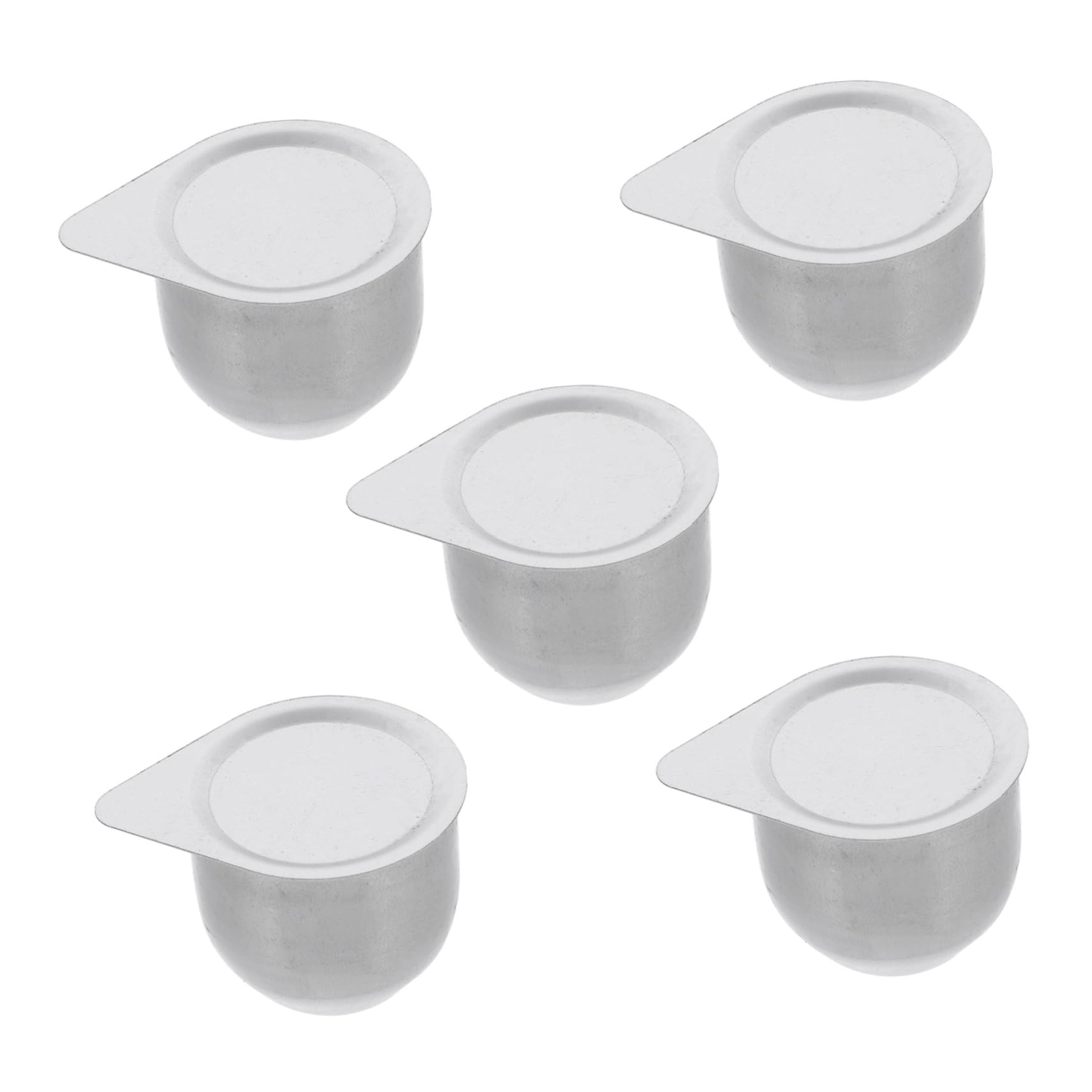 DOITOOL Crucible Bowl for Melting High Purity Nickel Crucible 5pcs Lid Cast Iron