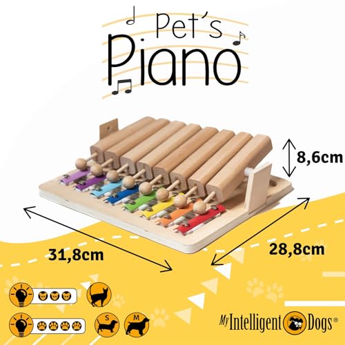My Intelligent Dogs Interaktives Hundespielzeug Intelligenz - Intelligenzspielzeug für Hunde & Katze - Interaktives Spielzeug Hund, Katzenspielzeug - Denkspiele für Hunde - Piano