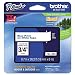Brother Tape, Retail Packaging, 3/4 Inch, Blue on White (TZe243) - Retail Packaging