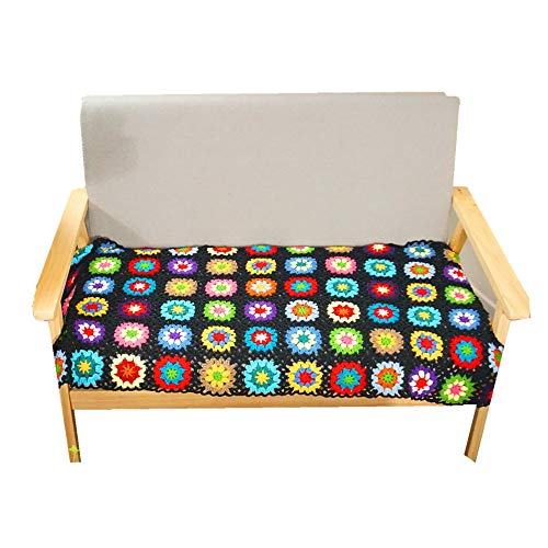 Handmade Granny Square Lap Throw