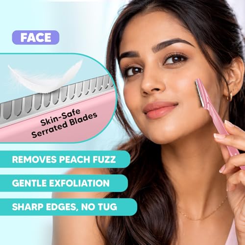 Image of LetsShave Ultimate Shaving Trio for Women | Face, Body & Bikini Razor Kit | World's 1st 6 Blade Razor for Smooth, Safe & Precise Hair Removal | 3 Razors Combo for Full Body Grooming