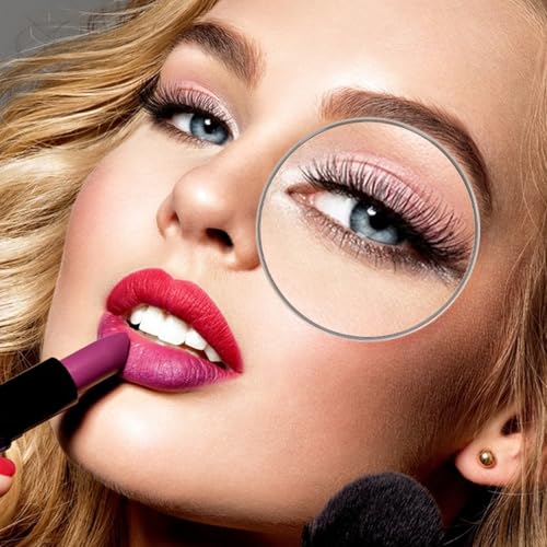 Espejo de maquillaje portátil con aumento 30X y ventosas miniatura 4